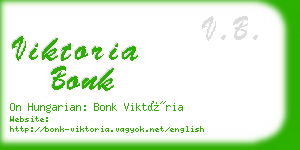 viktoria bonk business card